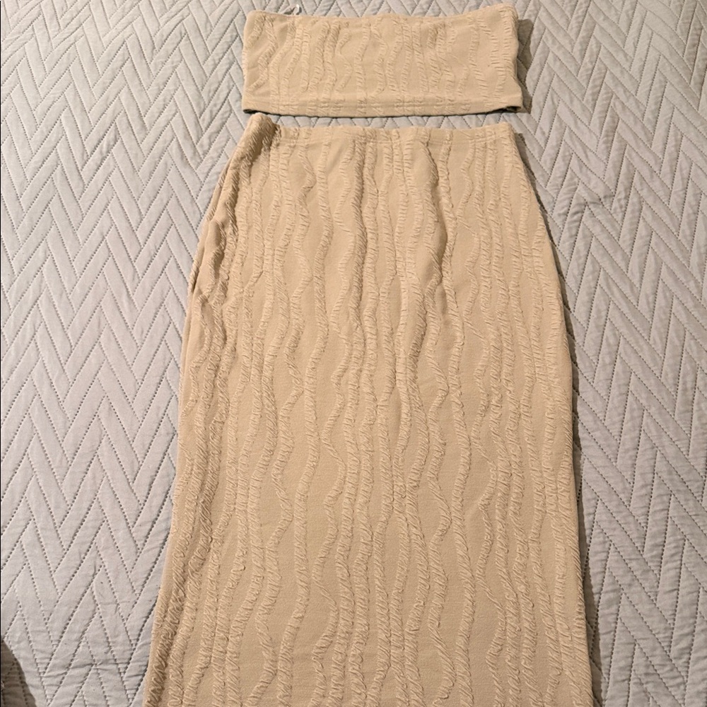 SHEIN Beige Maxi Dress